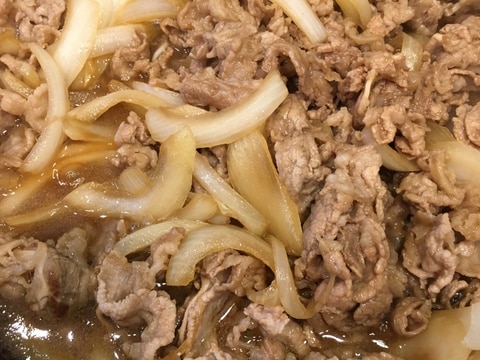 ★超簡単★醤油とみりんだけで美味しい牛丼!